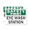 Signmission Eye Wash Station, 7 in W x Rectangle, Vinyl Decal OS-2PACK-CL-D-57-L-20008 - alternate 1